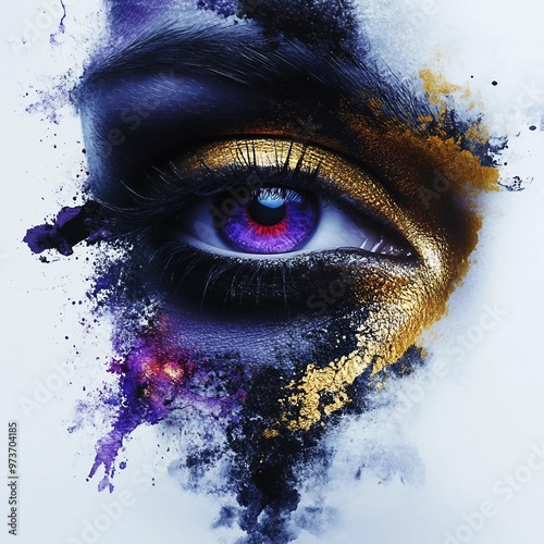 Splash effect with modern artistic look