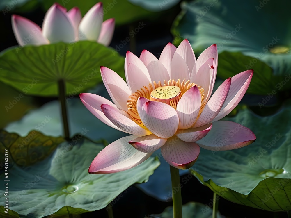 beautiful and stunning lotus flower close up during the day beautiful and stunning lotus flower close up during the day