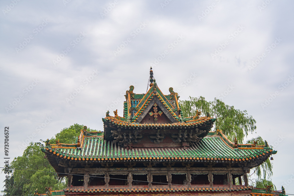 China Shanxi Jiexiu Huancui Bridge Glazed Corridor Bridge China Shanxi Jiexiu Huancui Bridge Glazed Corridor Bridge