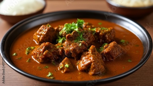  Delicious Indian curry with succulent meat and aromatic herbs