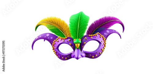 carnival mask isolated on white