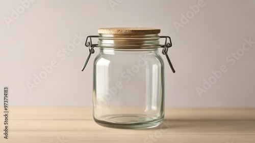  Empty jar with cork and metal clasp ready for your next creation