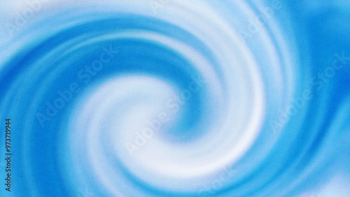 Abstract background of blue swirl with spiral at the center 