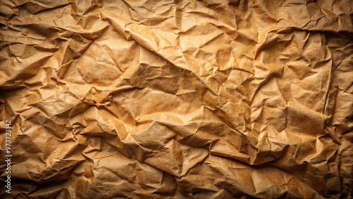 Wallpaper Mural A crumpled, textured brown paper sheet with rustic edges and faint creases, evoking a sense of vintage nostalgia Torontodigital.ca