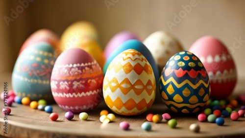  Colorful Easter eggs ready to be hunted