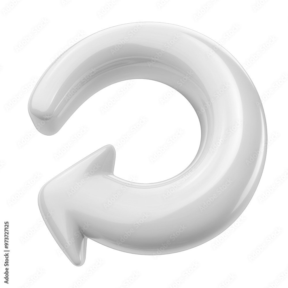 white circle arrow 3d render icon isolated on transparent background cutout white circle arrow 3d render icon isolated on transparent background cutout