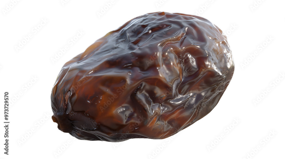 A single dried date with a transparent background. A single dried date with a transparent background.