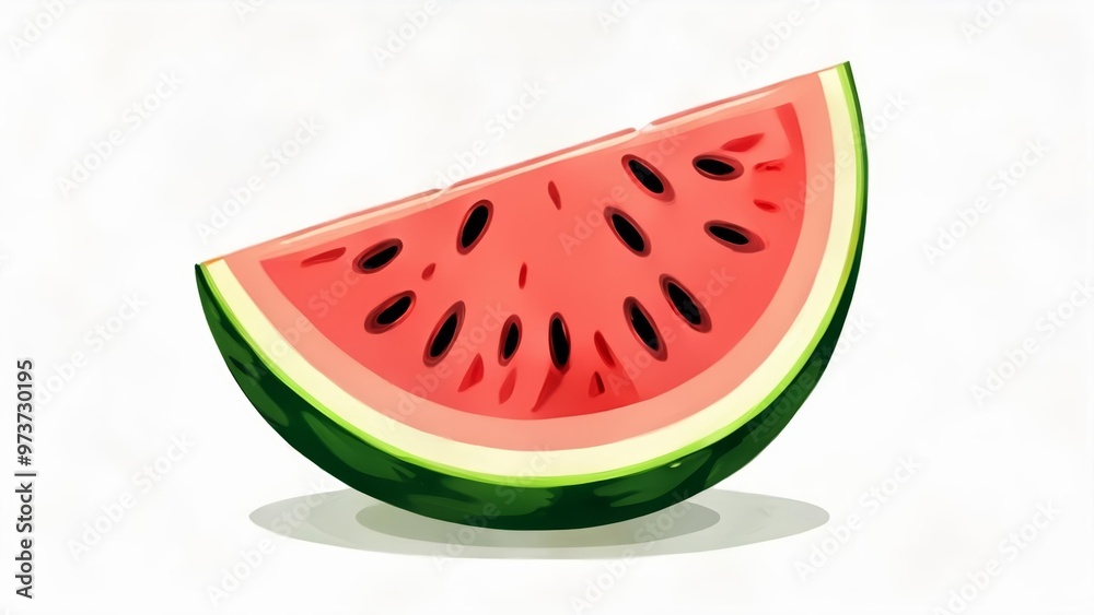 Freshly sliced watermelon perfect for summer Freshly sliced watermelon perfect for summer