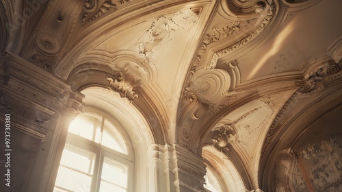 Ceiling Stucco Design in Heritage Structure