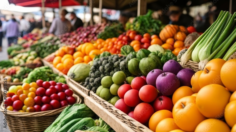 Vibrant Market Bounty A Feast for the Eyes Vibrant Market Bounty A Feast for the Eyes