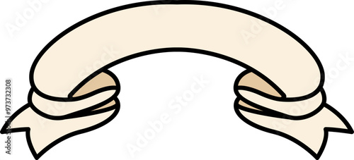 Heraldic Paper Roll Illustration