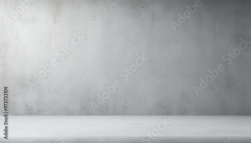 Empty grey concrete backdrop