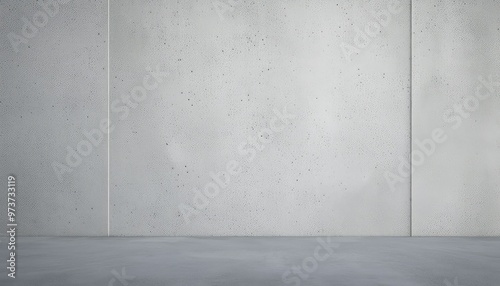 Minimalist concrete wall