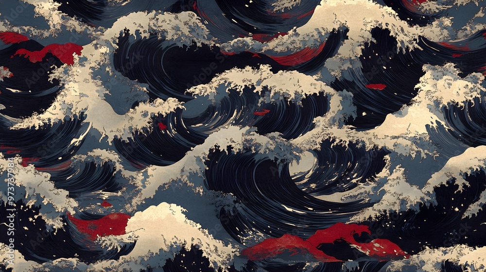 custom made wallpaper toronto digitalAbstract Waves Background