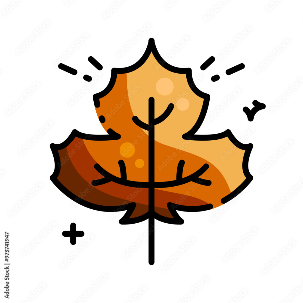 Maple leaf icon vector illustration Maple leaf icon vector illustration