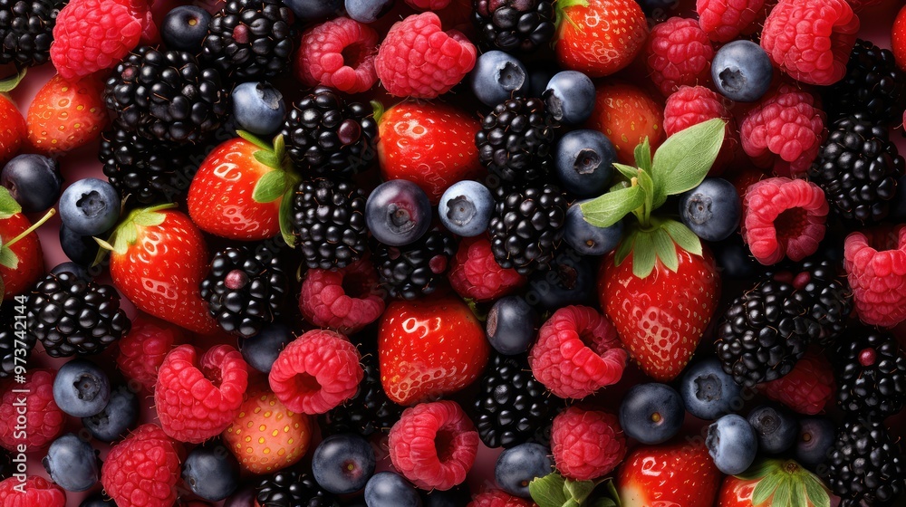 Fresh and colorful berries Fresh and colorful berries