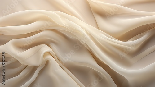 Soft, flowing beige fabric