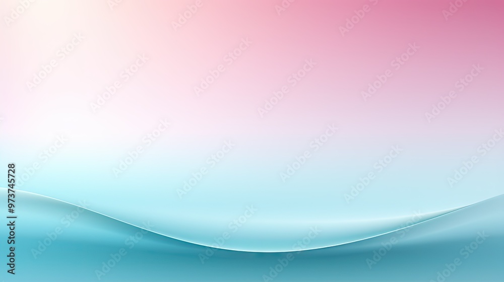 Fototapeta premium Abstract blue and pink wave