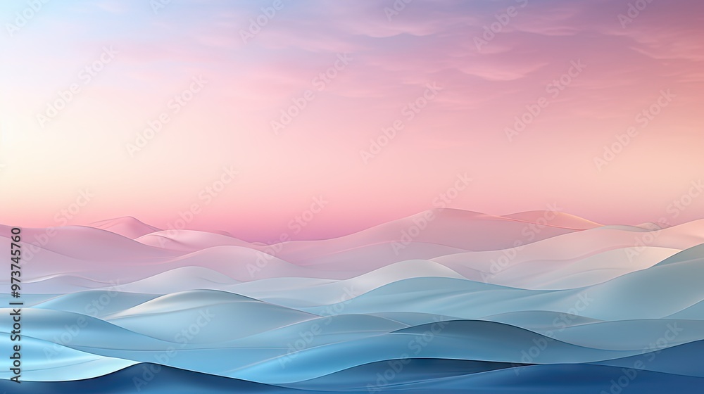Abstract hills at sunset Abstract hills at sunset
