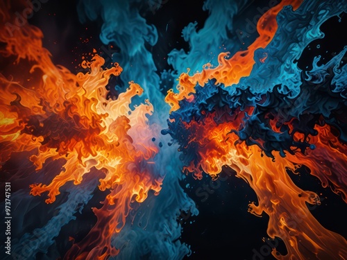 burning background