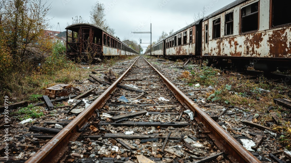 Abandoned Train Tracks Rusty Railway Industrial Landscape Forgotten Railway Old Railroad Abandoned Trains Abandoned Train Tracks Rusty Railway Industrial Landscape Forgotten Railway Old Railroad Abandoned Trains