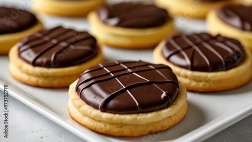  Deliciously indulgent chocolatedipped cookies photo