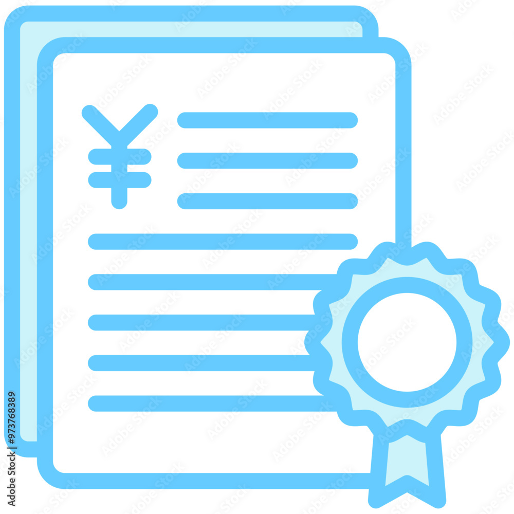 Bonds dual tone blue color icon. related to education, business, economy, financial theme. best for UI, UX, app and web development. Bonds dual tone blue color icon. related to education, business, economy, financial theme. best for UI, UX, app and web development.