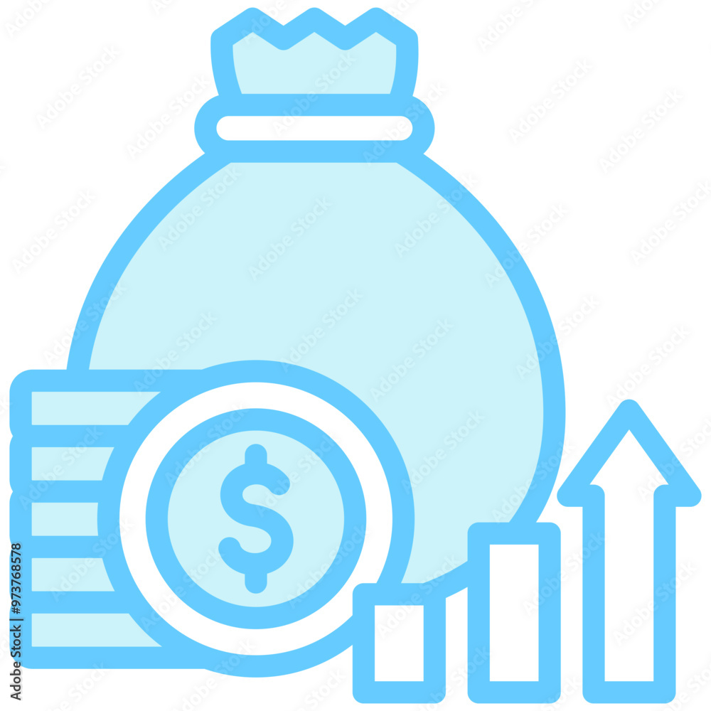 Equities dual tone blue color icon. related to education, business, economy, financial theme. best for UI, UX, app and web development. Equities dual tone blue color icon. related to education, business, economy, financial theme. best for UI, UX, app and web development.