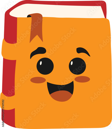 Cute Book Flat design