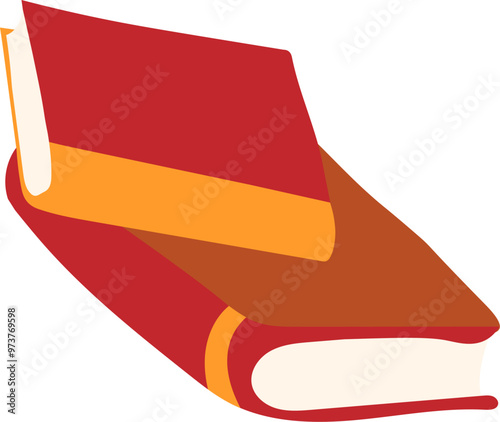 Cute Book Flat design