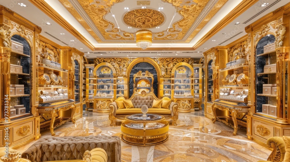 Obraz premium Luxury Consumption: Involves the purchase and use of expensive, high-end products, serving as indicators of wealth and status in social contexts.