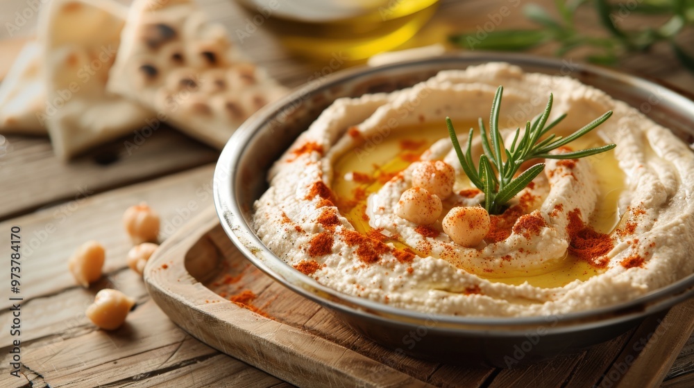 Artisanal Hummus with Rosemary and Smoked Paprika