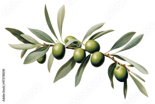 A dove holds an olive branch in its beak, symbolizing peace and hope, isolated on a white background.