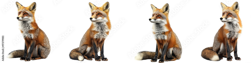 Fox isolated on a transparent background.PNG Fox isolated on a transparent background.PNG