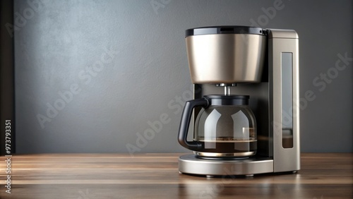 A sleek and modern coffee maker perfect for brewing your morning cup of joe, coffee, maker, appliance, machine, brew, morning