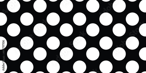 White polka seamless pattern. Fashion graphic background design. Modern stylish abstract texture. Monochrome template for prints, textiles, wrapping, wallpaper, website etc. illustration