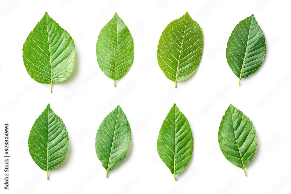 Walnut leaves collection. Leaves top view isolated. Green walnut leaf on white background. Flat lay leaf with clipping path. Full depth of field. Perfect not AI walnut leaf, true photo, ai Walnut leaves collection. Leaves top view isolated. Green walnut leaf on white background. Flat lay leaf with clipping path. Full depth of field. Perfect not AI walnut leaf, true photo, ai