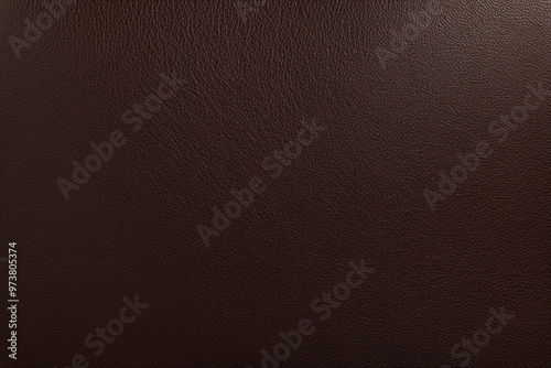 Polished dark brown leather with a smooth surface and fine texture.