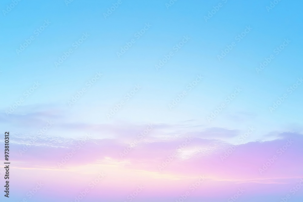 Pastel colored clouds filling the sky at sunset Pastel colored clouds filling the sky at sunset