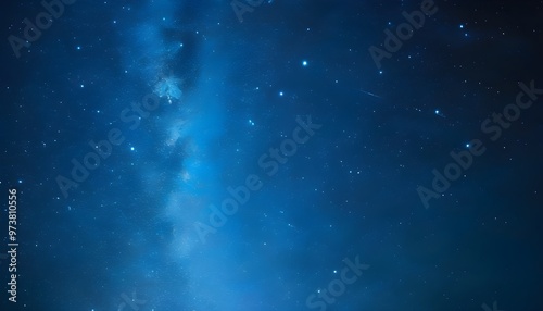 Starlit Night Sky with Deep Dark Blue Hues