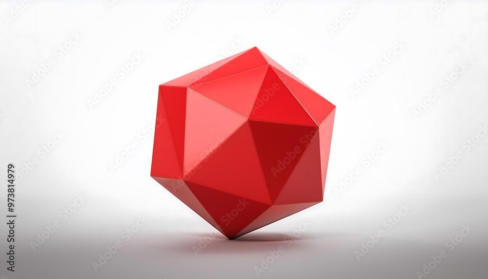 red Smooth Floating Tetrahedron 3D Geometric Shape on White Background
red Smooth Floating Tetrahedron 3D Geometric Shape on White Background