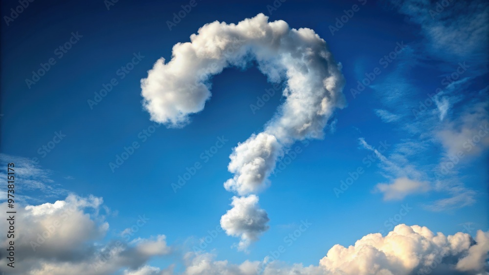 Unique question mark shaped cloud in the sky , cloud, question mark, shape, sky, mystery, curiosity, weather, abstract, thinking Unique question mark shaped cloud in the sky , cloud, question mark, shape, sky, mystery, curiosity, weather, abstract, thinking
