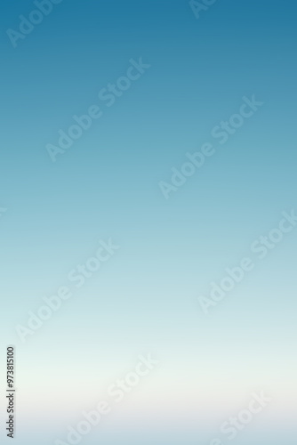 Blue sky fading to white background gradient