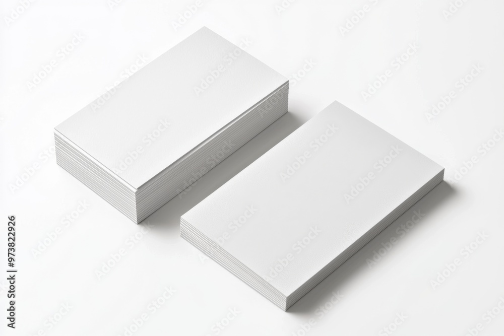 Business Card Mockup on Isolated Background created with Generative AI Business Card Mockup on Isolated Background created with Generative AI