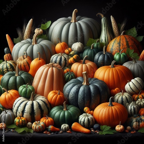 pile of pumpkins