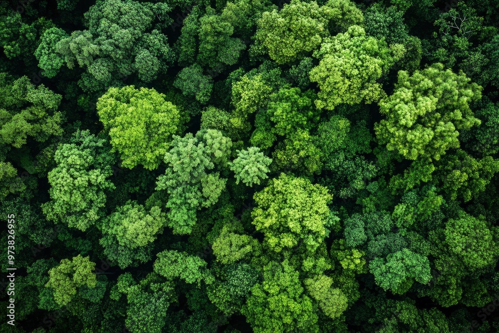 Verdant Canopy Aerial View of Dense Green Forest Symbolizing Ecological Health, ai Verdant Canopy Aerial View of Dense Green Forest Symbolizing Ecological Health, ai