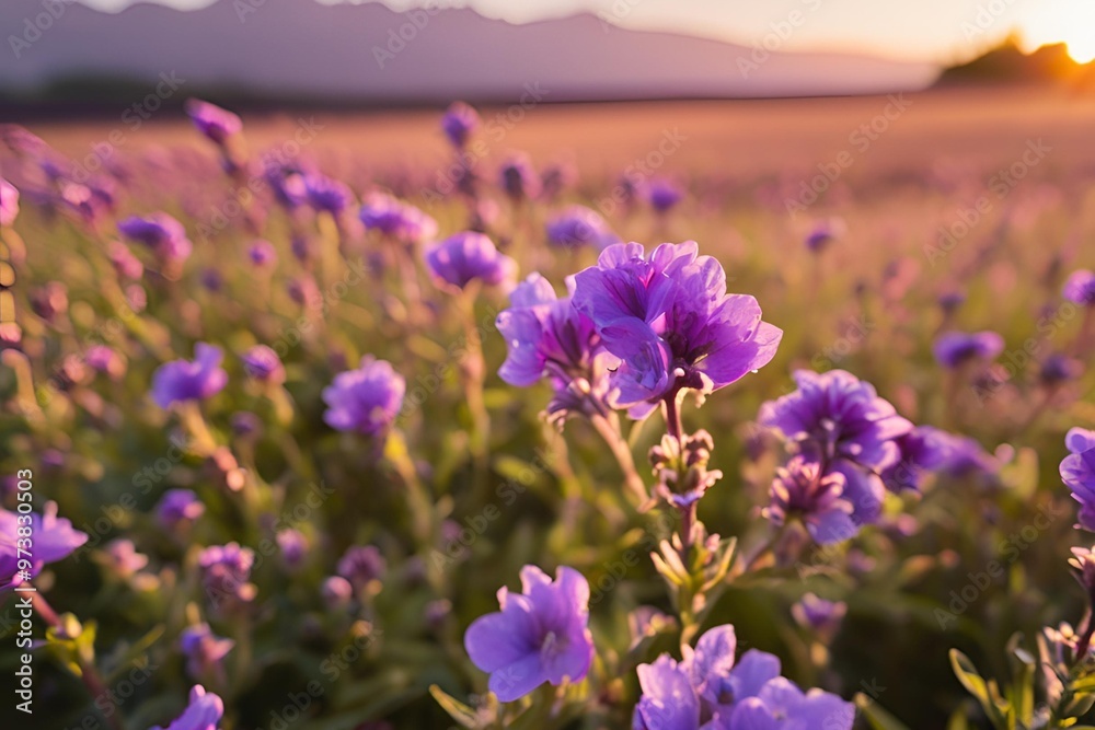 purple flowers growing on field during sunset purple flowers growing on field during sunset