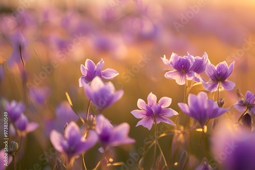 purple flowers growing on field during sunset