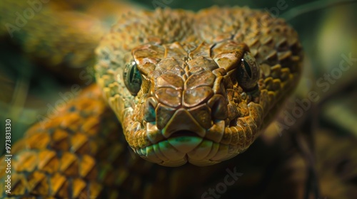 Majestic snake in the Wild. An exquisite image capturing the beauty of a snake in its natural habitat. is a true symbol of the wonders of the snake world.