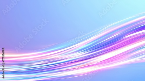Abstract Purple Blue Neon Light Stripes Background